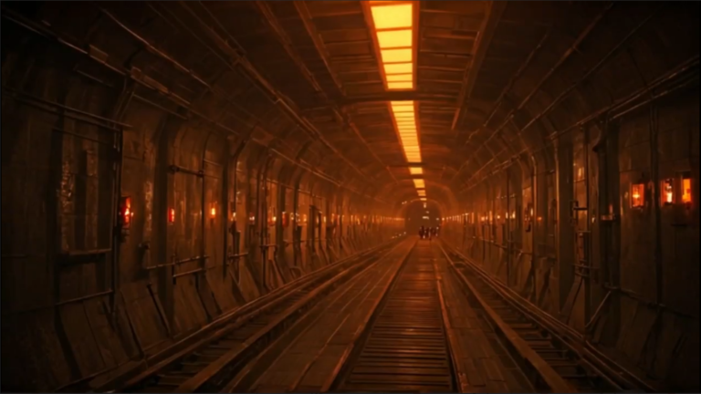 Republic of Mars scene: a transit tunnel beneath the Martian surface
