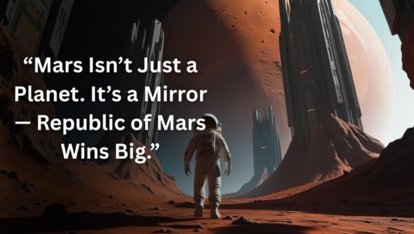 Republic of Mars Literary Titan Book Award announcement graphic
